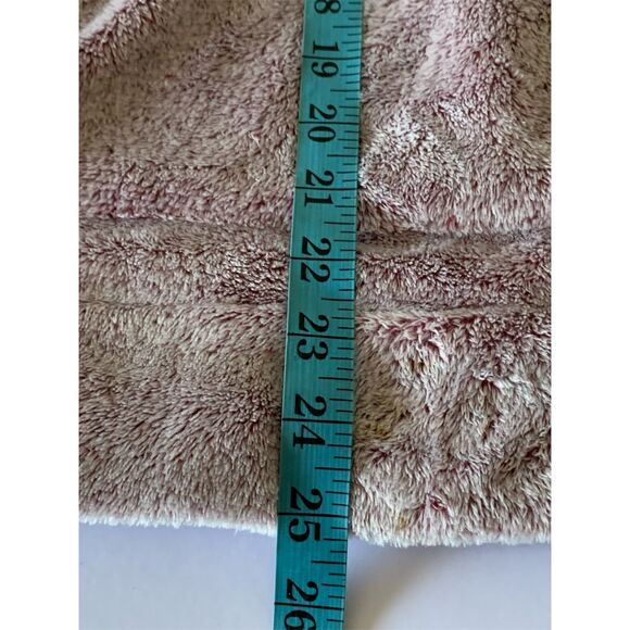 Member's Mark Women's Cozy Plush Pullover Hoodie Wine/Cream Size S - Picture 12 of 13